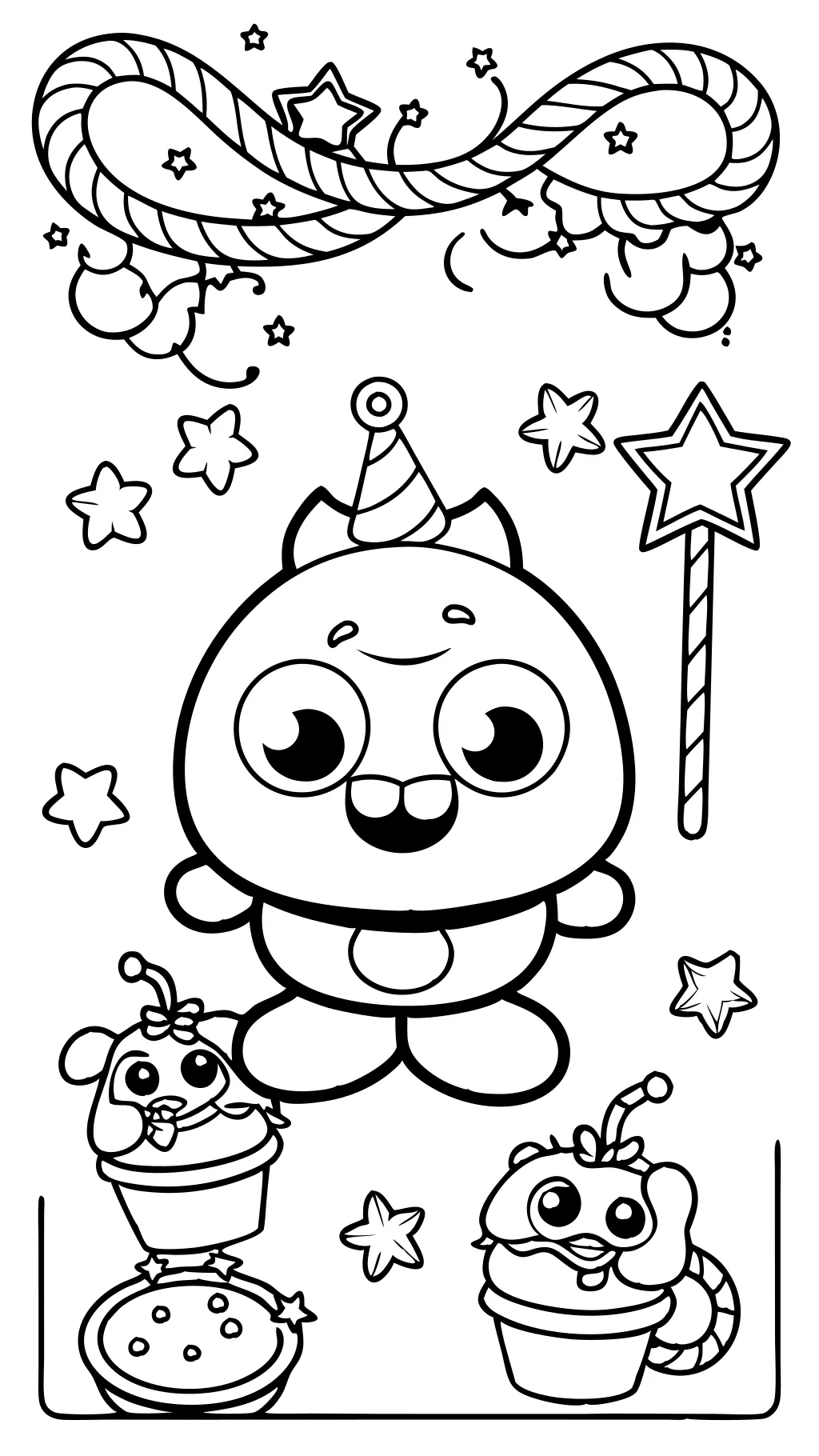 om nom coloring pages